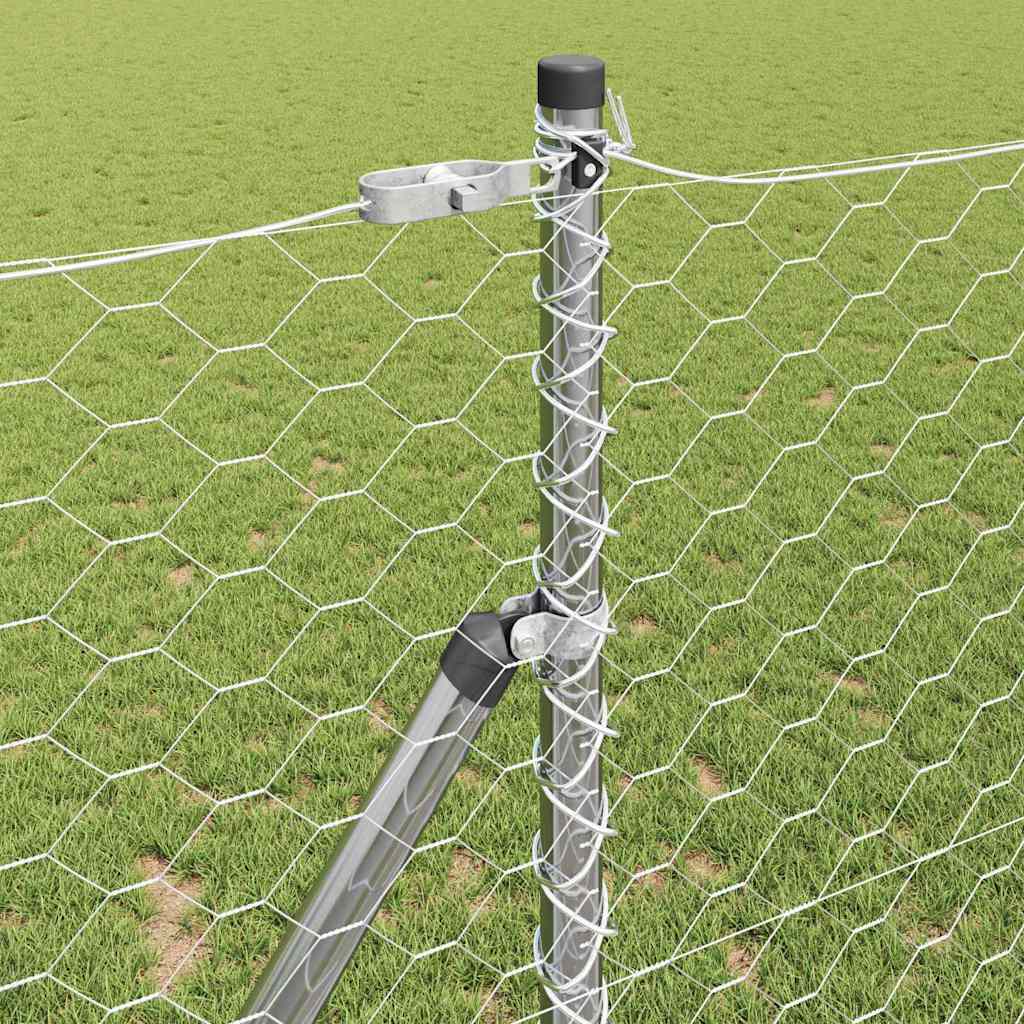 vidaXL Ogrodzenie spawane do mocowania w gruncie 25 x 1,2 m (S x W)