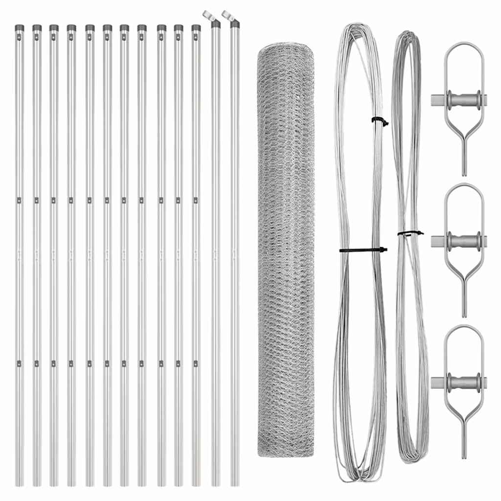 vidaXL Ogrodzenie spawane do mocowania w gruncie 25 x 1,4 m (S x W)