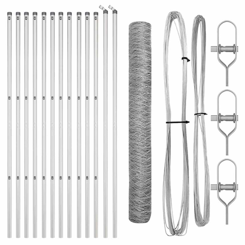vidaXL Ogrodzenie spawane do mocowania w gruncie 25 x 1,4 m (S x W)