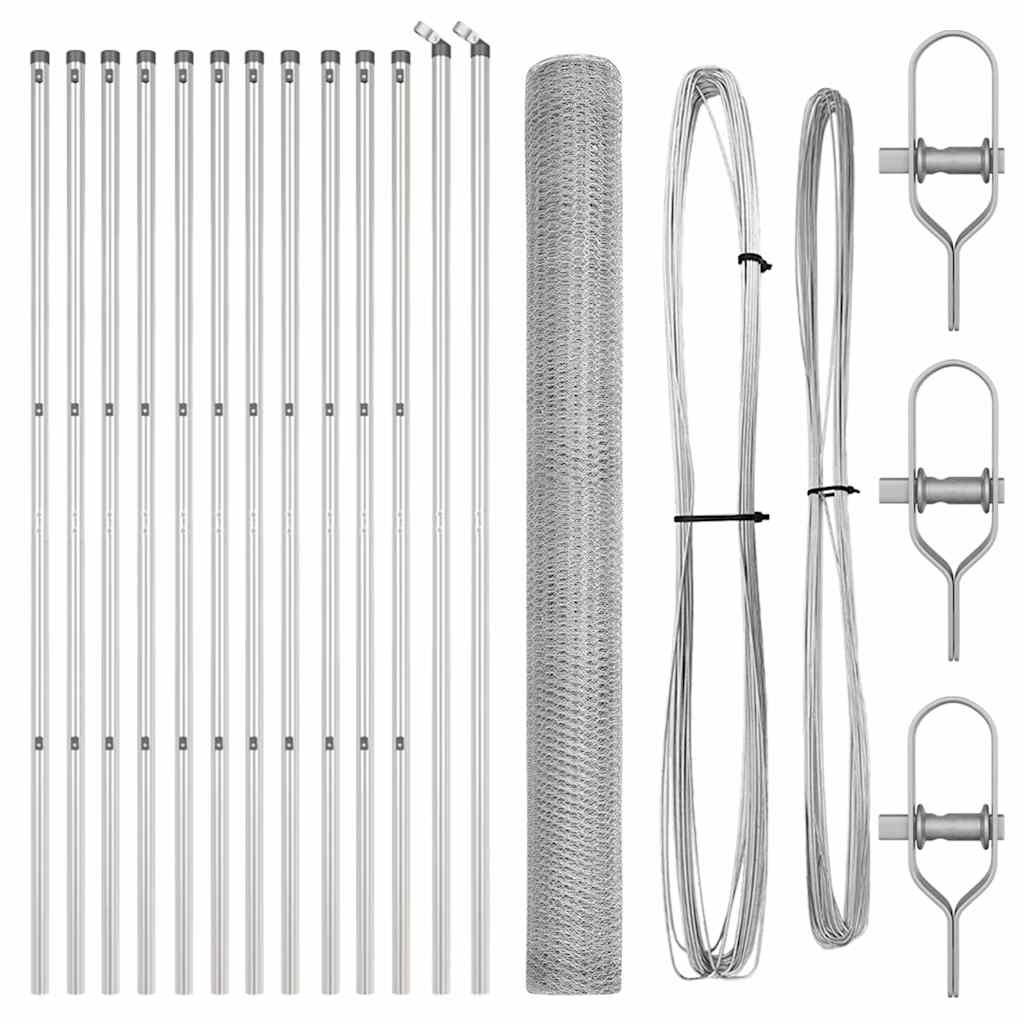 vidaXL Ogrodzenie spawane do mocowania w gruncie 25 x 1,6 m (S x W)