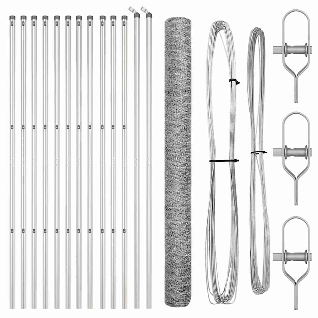 vidaXL Ogrodzenie spawane do mocowania w gruncie 25 x 1,6 m (S x W)