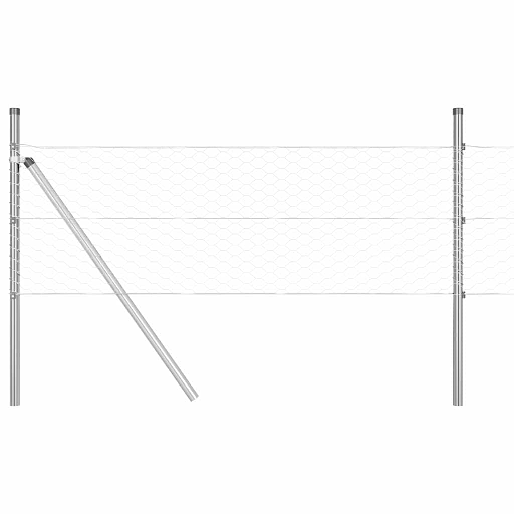 vidaXL Ogrodzenie spawane do mocowania w gruncie 50 x 0,4 m (S x W)