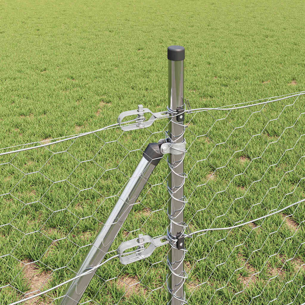 vidaXL Ogrodzenie spawane do mocowania w gruncie 50 x 0,6 m (S x W)