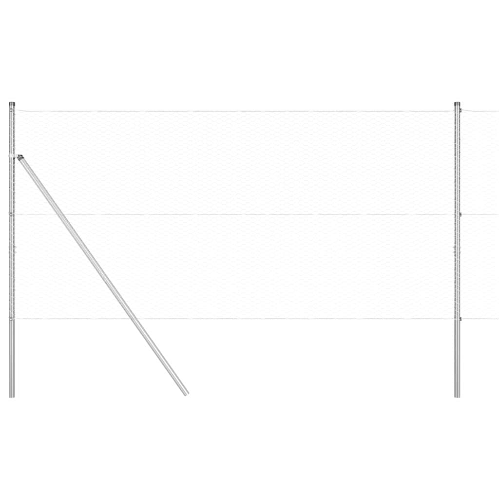 vidaXL Ogrodzenie spawane do mocowania w gruncie 50 x 1 m (S x W)