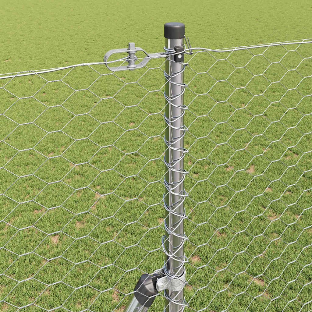 vidaXL Ogrodzenie spawane do mocowania w gruncie 50 x 1,6 m (S x W)