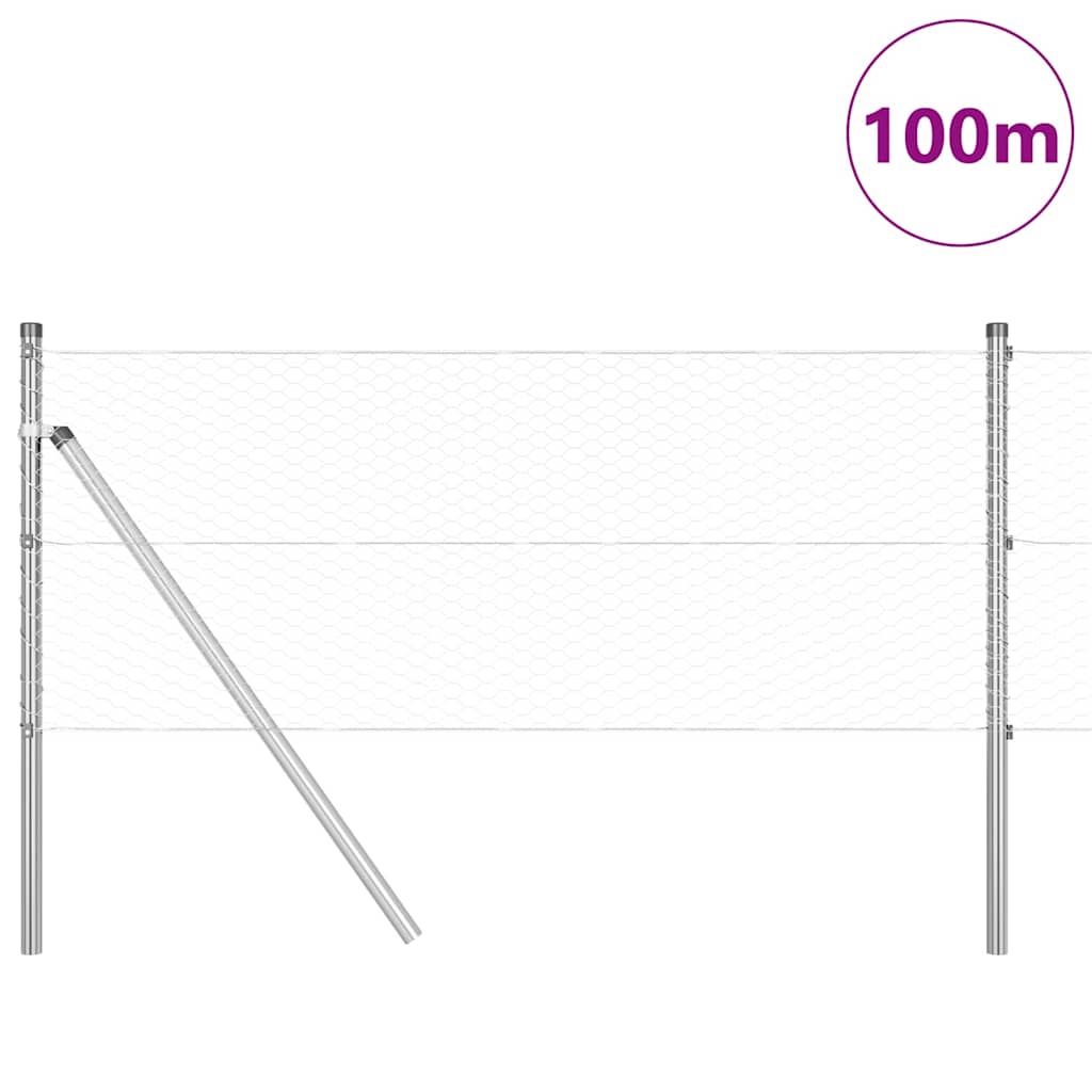 vidaXL Ogrodzenie spawane do mocowania w gruncie 100 x 0,6 m (S x W)