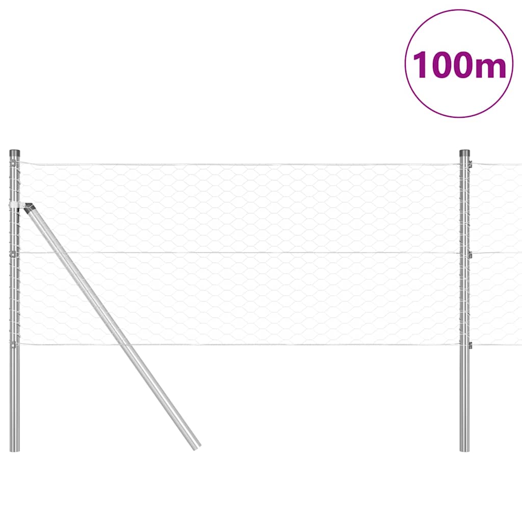 vidaXL Ogrodzenie spawane do mocowania w gruncie 100 x 0,6 m (S x W)