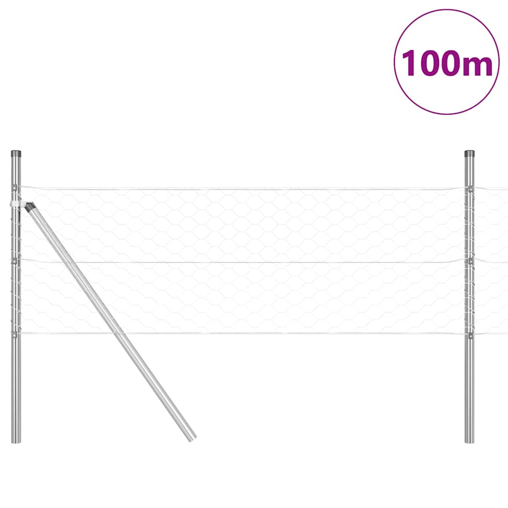 vidaXL Ogrodzenie spawane do mocowania w gruncie 100 x 0,8 m (S x W)