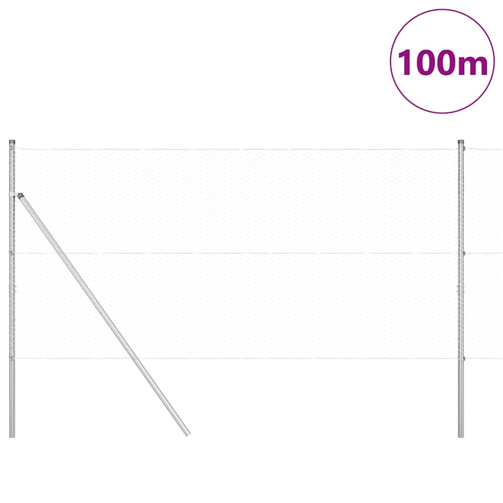 vidaXL Ogrodzenie spawane do mocowania w gruncie 100 x 1,2 m (S x W)