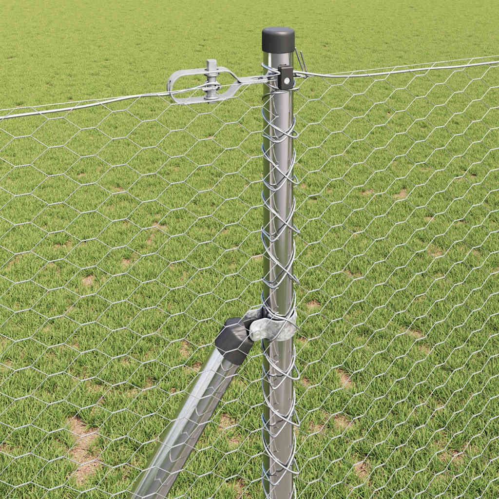 vidaXL Ogrodzenie spawane do mocowania w gruncie 100 x 1,4 m (S x W)