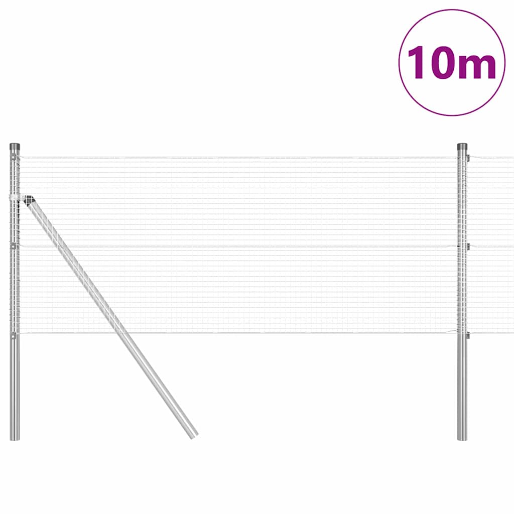 vidaXL Ogrodzenie spawane do mocowania w gruncie 10 x 0,8 m (S x W)