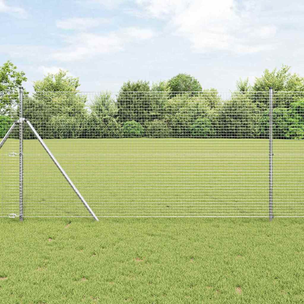 vidaXL Ogrodzenie spawane do mocowania w gruncie 10 x 1 m (S x W)