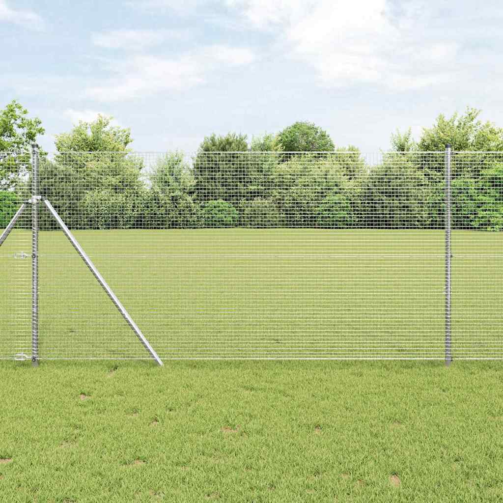 vidaXL Ogrodzenie spawane do mocowania w gruncie 10 x 1,2 m (S x W)
