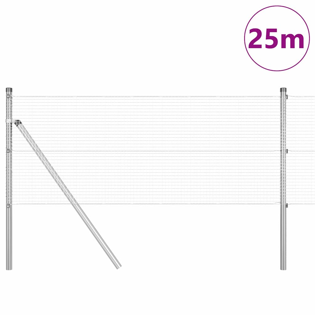 vidaXL Ogrodzenie spawane do mocowania w gruncie 25 x 0,4 m (S x W)