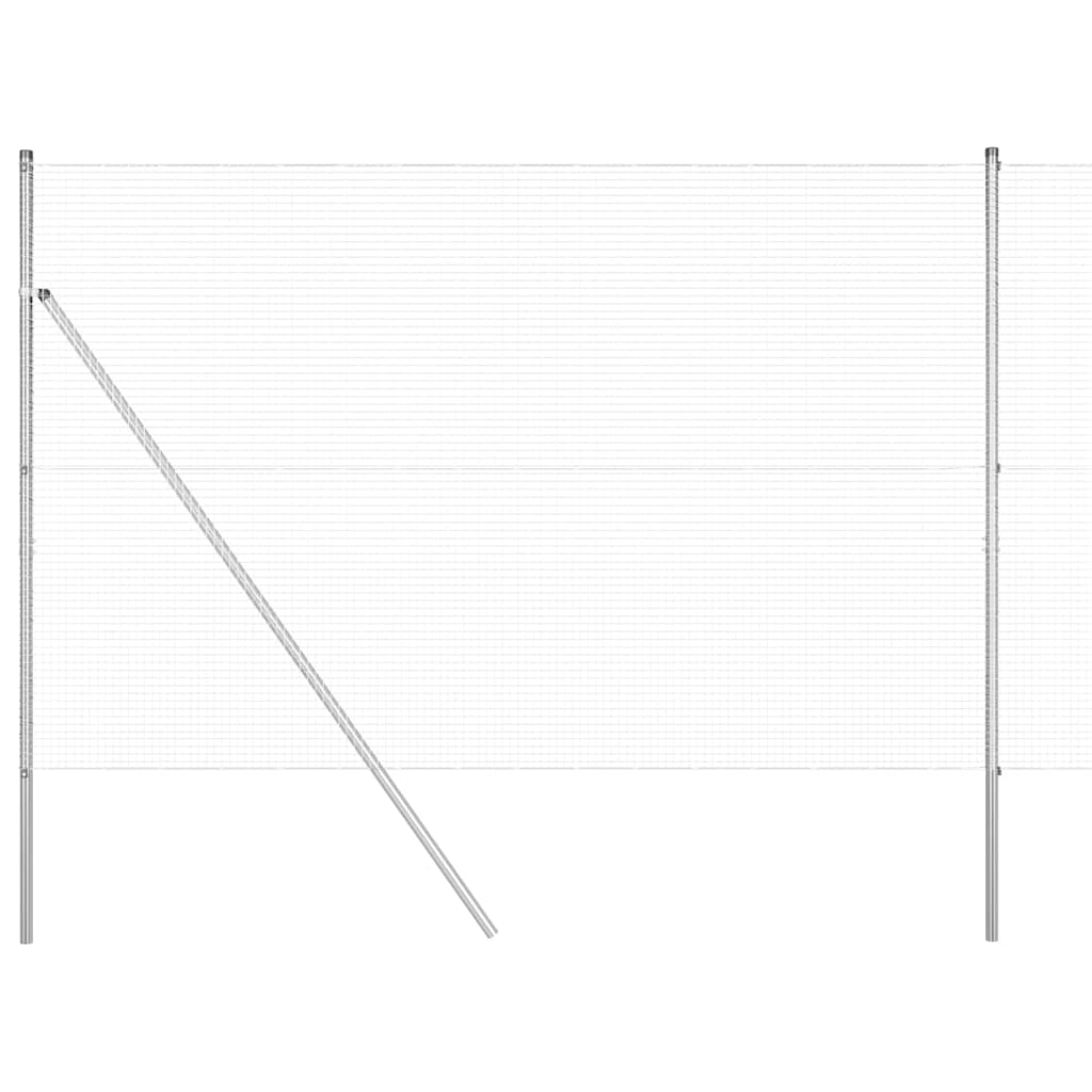 vidaXL Ogrodzenie spawane do mocowania w gruncie 25 x 1,5 m (S x W)