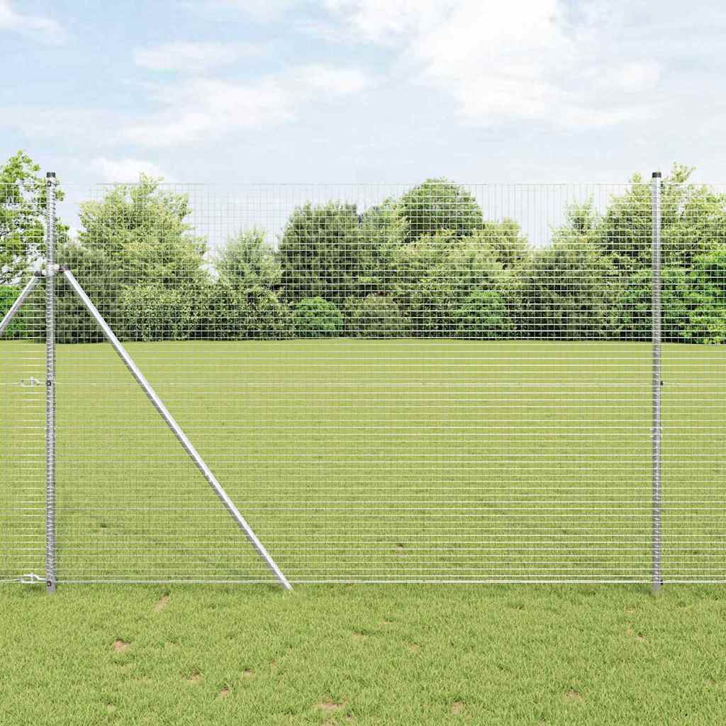 vidaXL Ogrodzenie spawane do mocowania w gruncie 25 x 1,5 m (S x W)