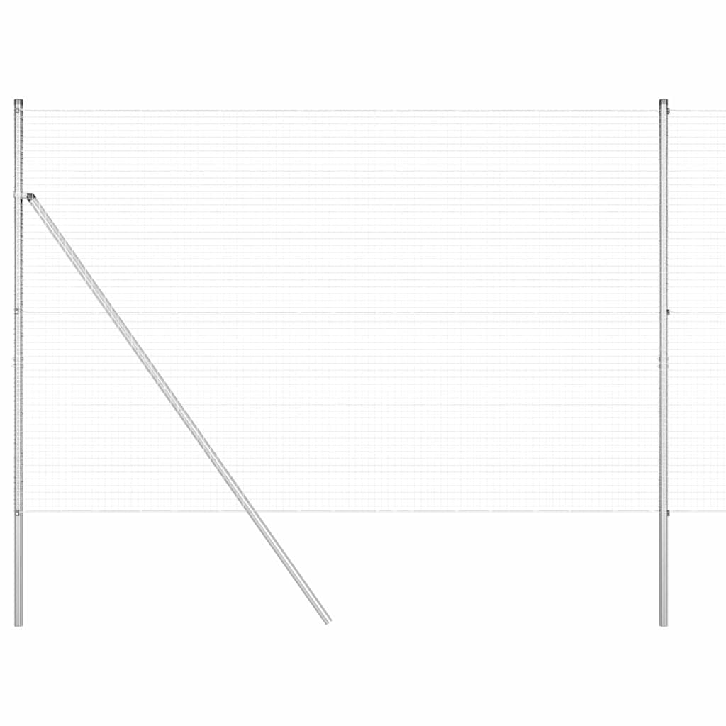 vidaXL Ogrodzenie spawane do mocowania w gruncie 25 x 1,5 m (S x W)