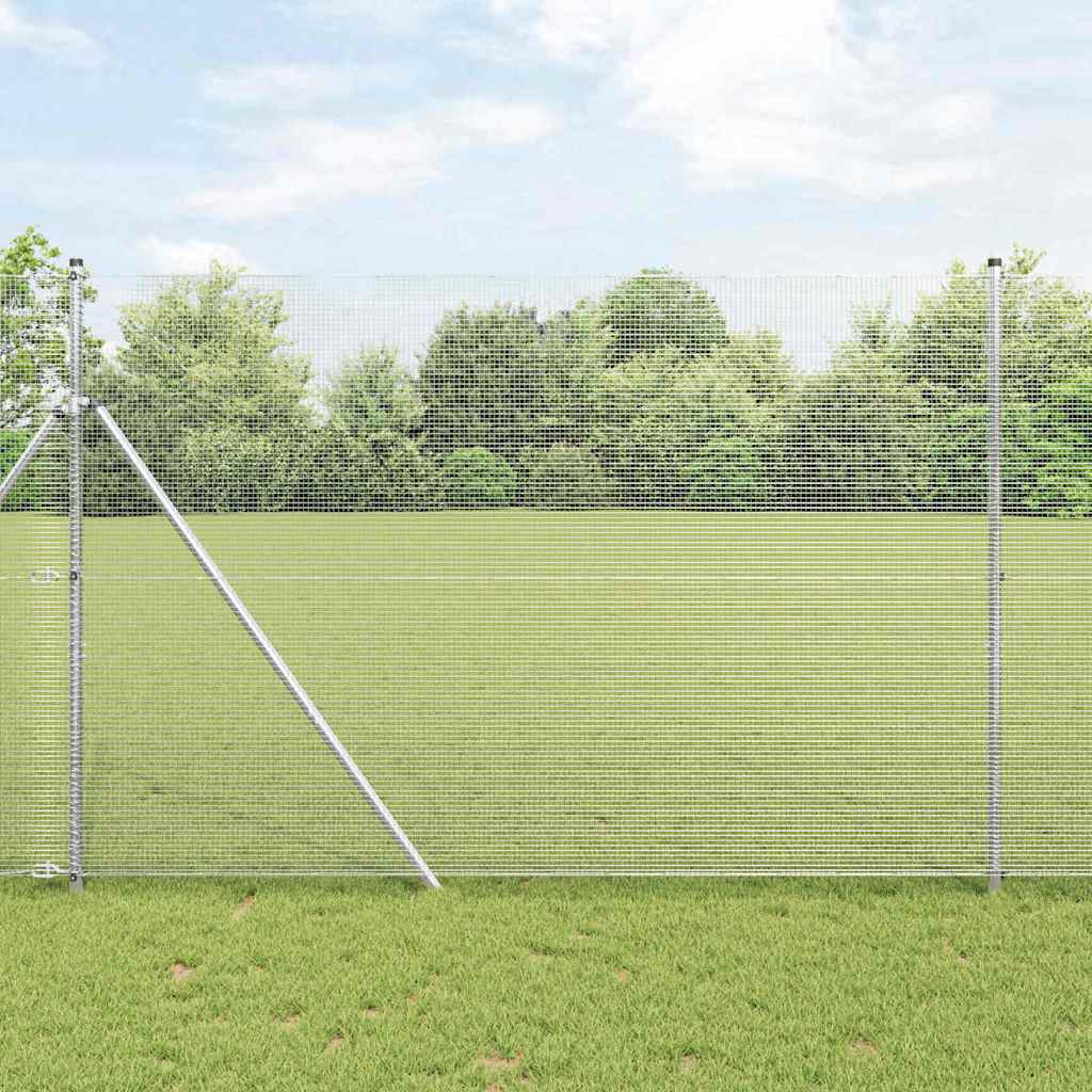 vidaXL Ogrodzenie spawane do mocowania w gruncie 25 x 1,6 m (S x W)