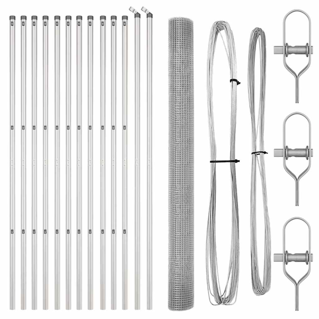 vidaXL Ogrodzenie spawane do mocowania w gruncie 25 x 1,6 m (S x W)