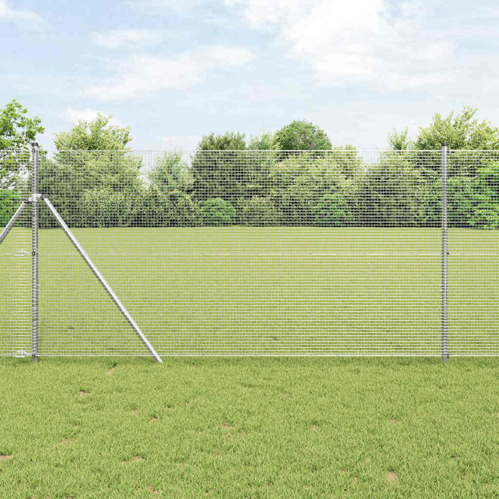 vidaXL Ogrodzenie z spawanej siatki do mocowania w ziemi 50 x 1,2 m