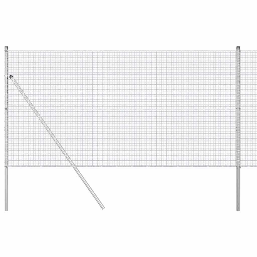 vidaXL Ogrodzenie z spawanej siatki do mocowania w ziemi 50 x 1,2 m