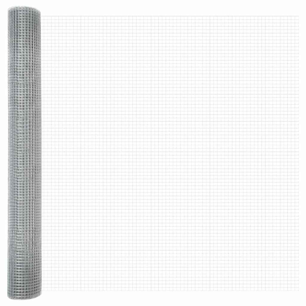vidaXL Ogrodzenie z spawanej siatki do mocowania w ziemi 50 x 1,2 m