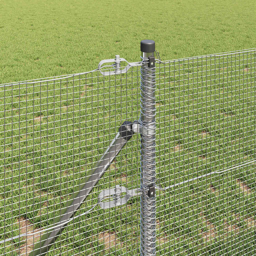 vidaXL Ogrodzenie spawane do mocowania w gruncie 100 x 0,6 m (S x W)