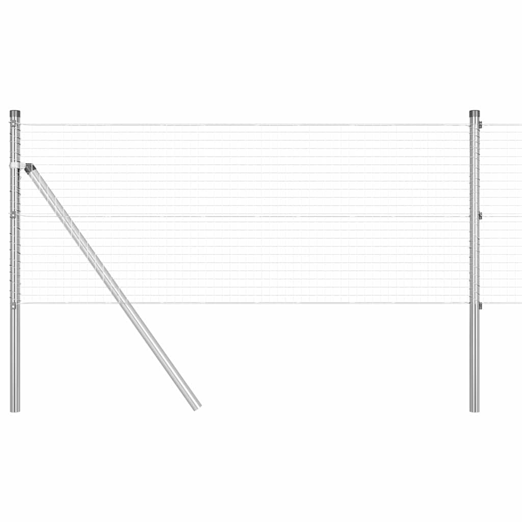 vidaXL Ogrodzenie z spawanej siatki do mocowania w ziemi 100 x 0,8 m