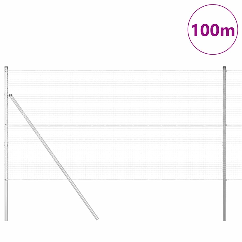 vidaXL Ogrodzenie spawane do mocowania w gruncie 100 x 1 m (S x W)