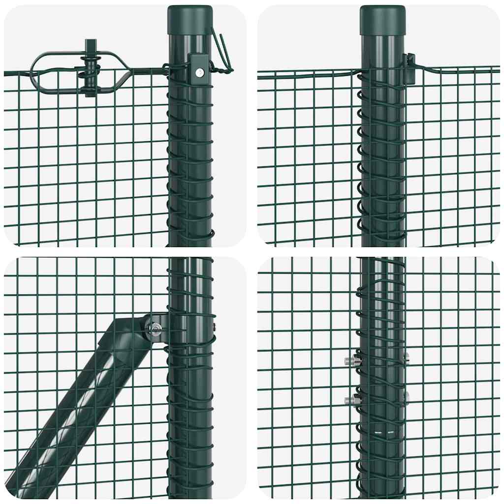 vidaXL Ogrodzenie spawane do mocowania w gruncie 10 x 1,2 m (S x W)