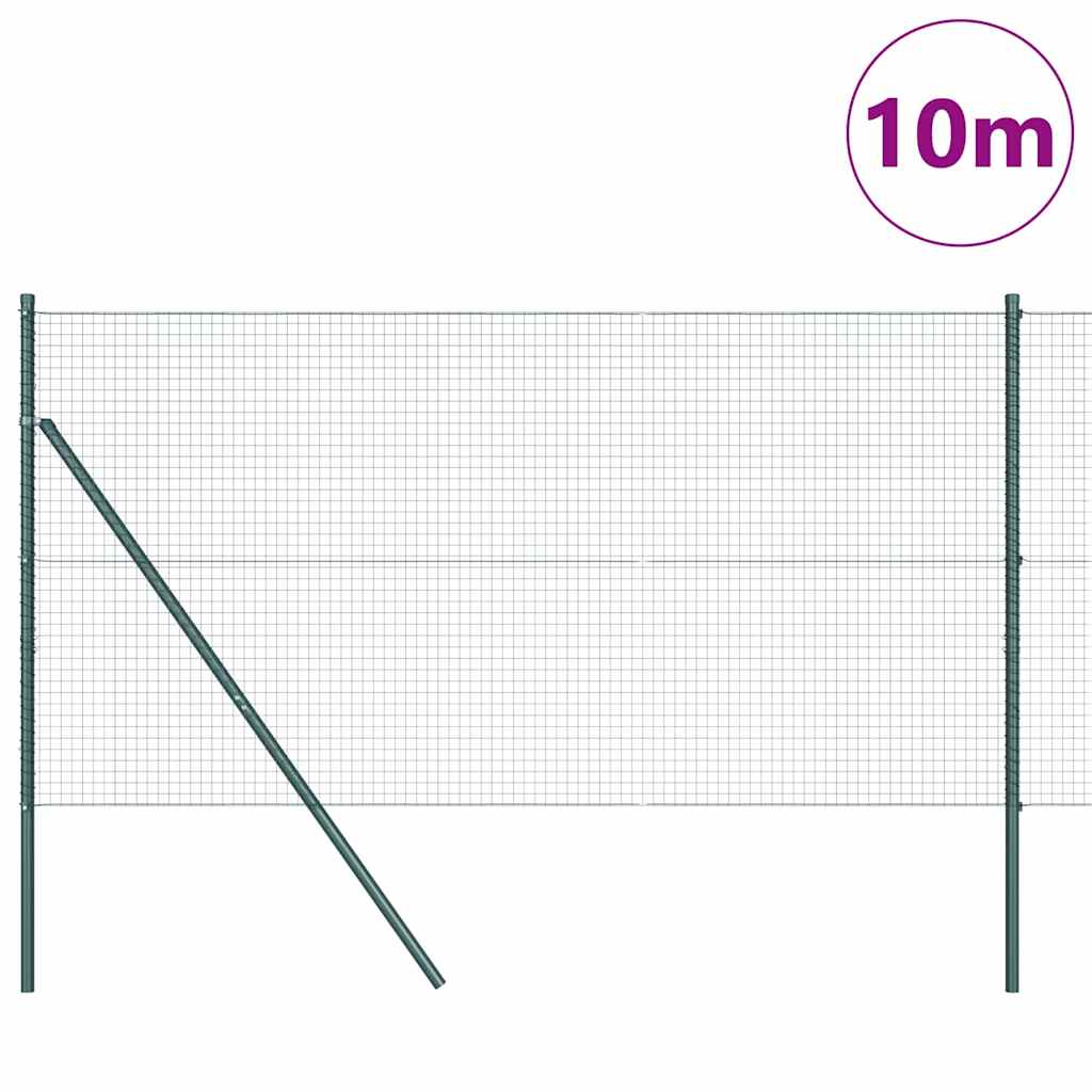 vidaXL Ogrodzenie spawane do mocowania w gruncie 10 x 1,2 m (S x W)