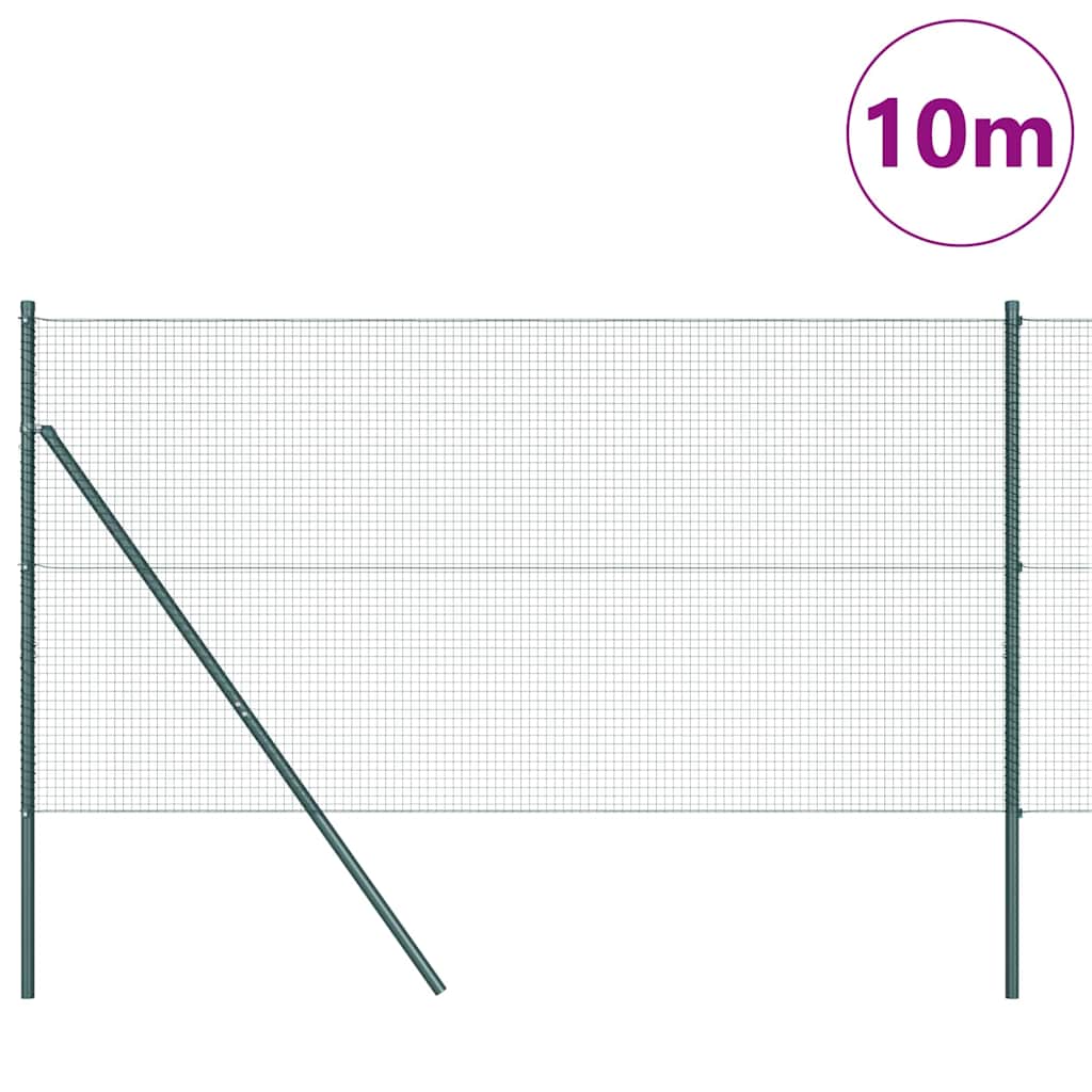vidaXL Ogrodzenie spawane do mocowania w gruncie 10 x 1,4 m (S x W)