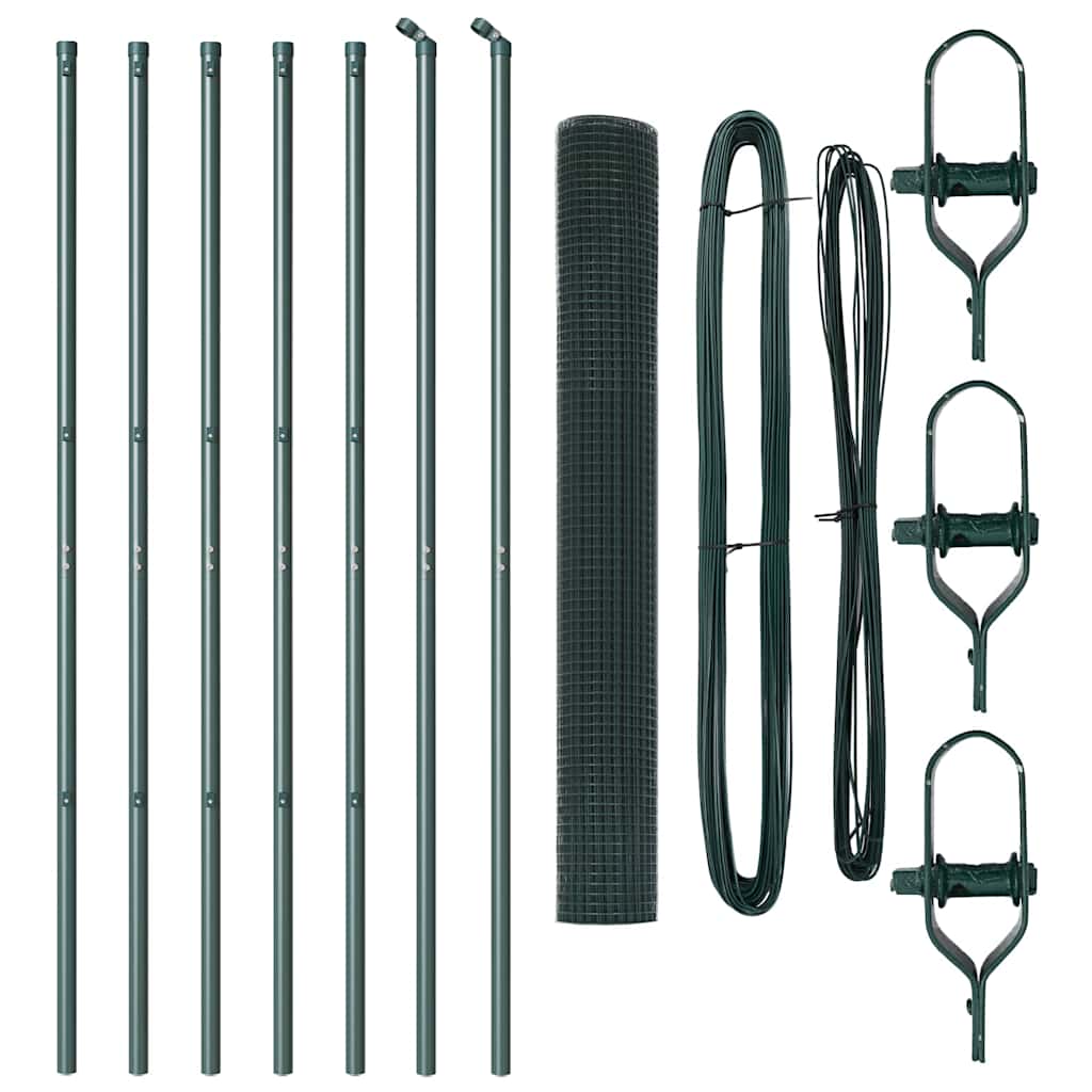 vidaXL Ogrodzenie spawane do mocowania w gruncie 10 x 1,4 m (S x W)