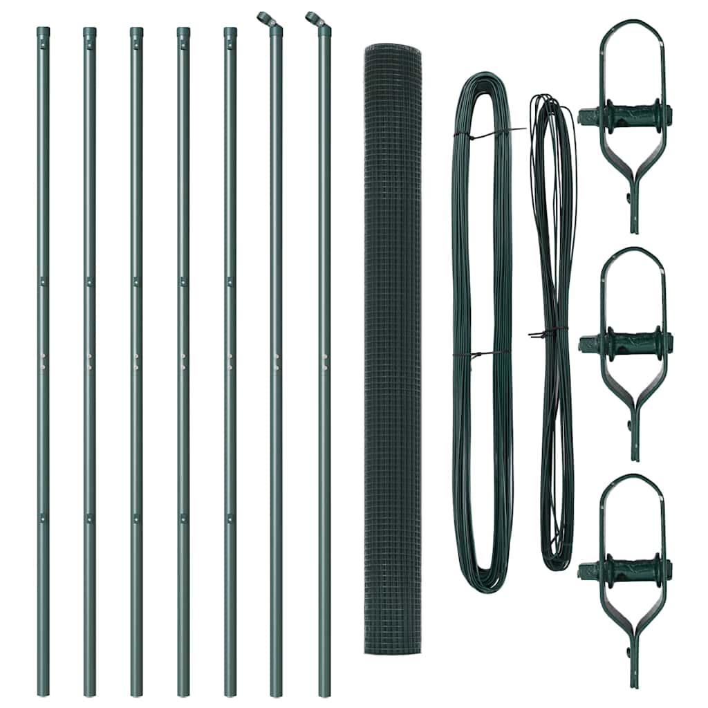 vidaXL Ogrodzenie spawane do mocowania w gruncie 10 x 1,5 m (S x W)