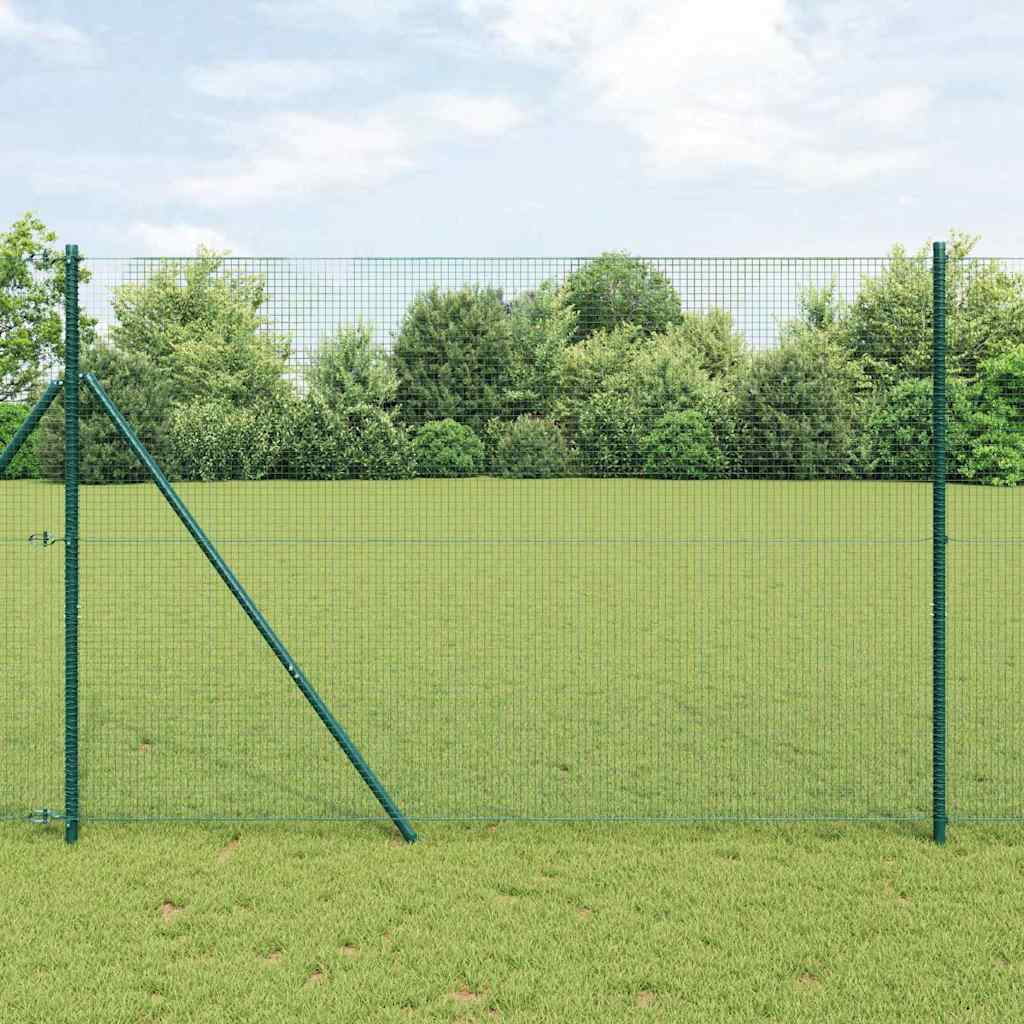 vidaXL Ogrodzenie spawane do mocowania w gruncie 10 x 1,5 m (S x W)