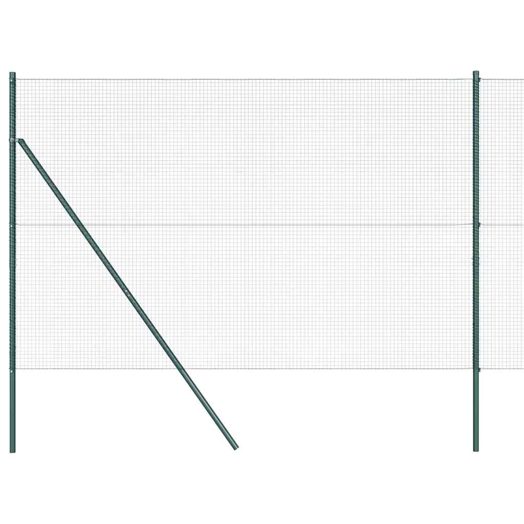 vidaXL Ogrodzenie spawane do mocowania w gruncie 25 x 1,5 m (S x W)