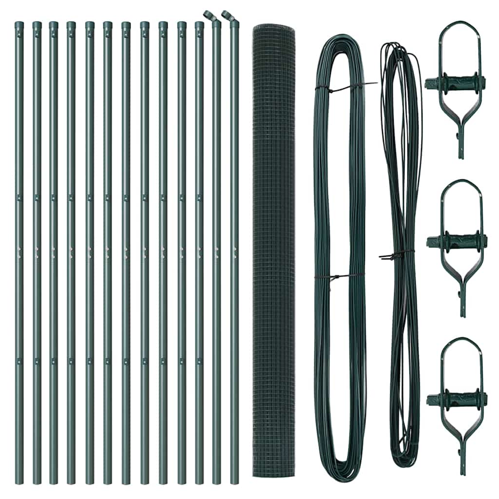 vidaXL Ogrodzenie spawane do mocowania w gruncie 25 x 1,6 m (S x W)