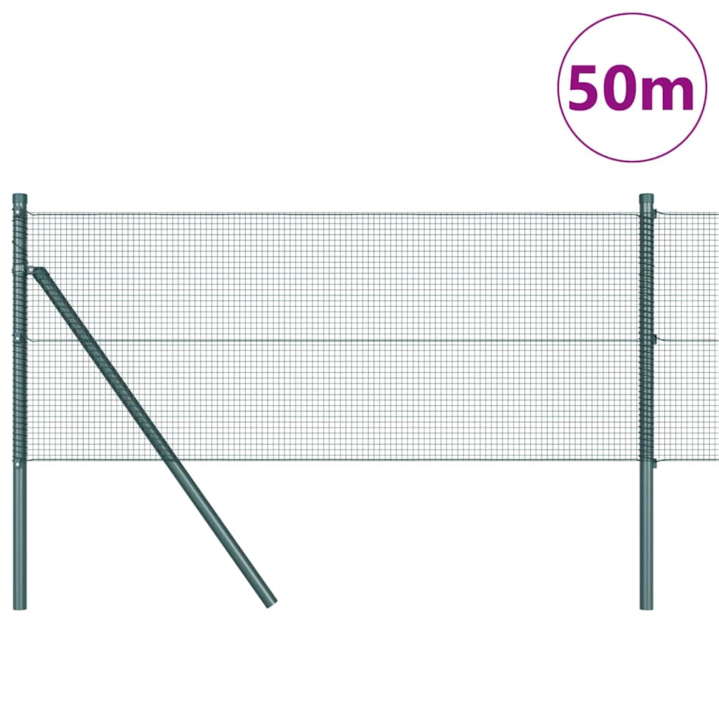 vidaXL Ogrodzenie spawane do mocowania w gruncie 50 x 0,6 m (S x W)