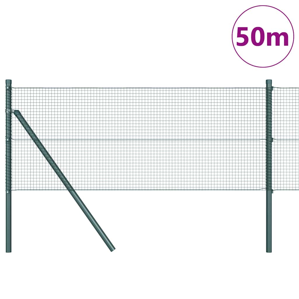 vidaXL Ogrodzenie spawane do mocowania w gruncie 50 x 0,6 m (S x W)