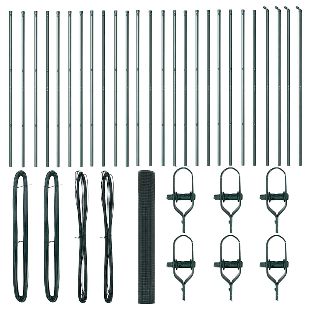 vidaXL Ogrodzenie spawane do mocowania w gruncie 50 x 1,2 m (S x W)