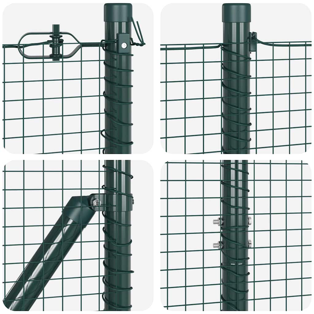vidaXL Ogrodzenie spawane do mocowania w gruncie 50 x 1,4 m (S x W)
