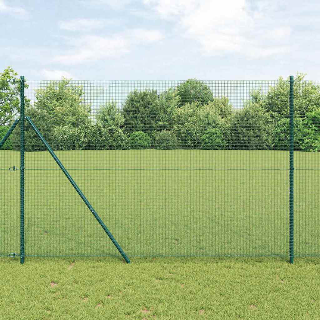 vidaXL Ogrodzenie spawane do mocowania w gruncie 50 x 1,5 m (S x W)