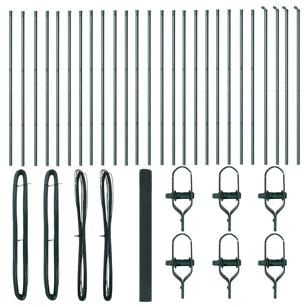 vidaXL Ogrodzenie spawane do mocowania w gruncie 50 x 1,5 m (S x W)
