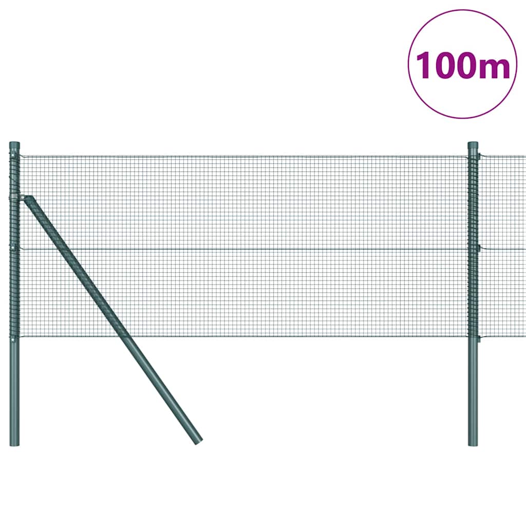 vidaXL Ogrodzenie spawane do mocowania w gruncie 100 x 0,6 m (S x W)
