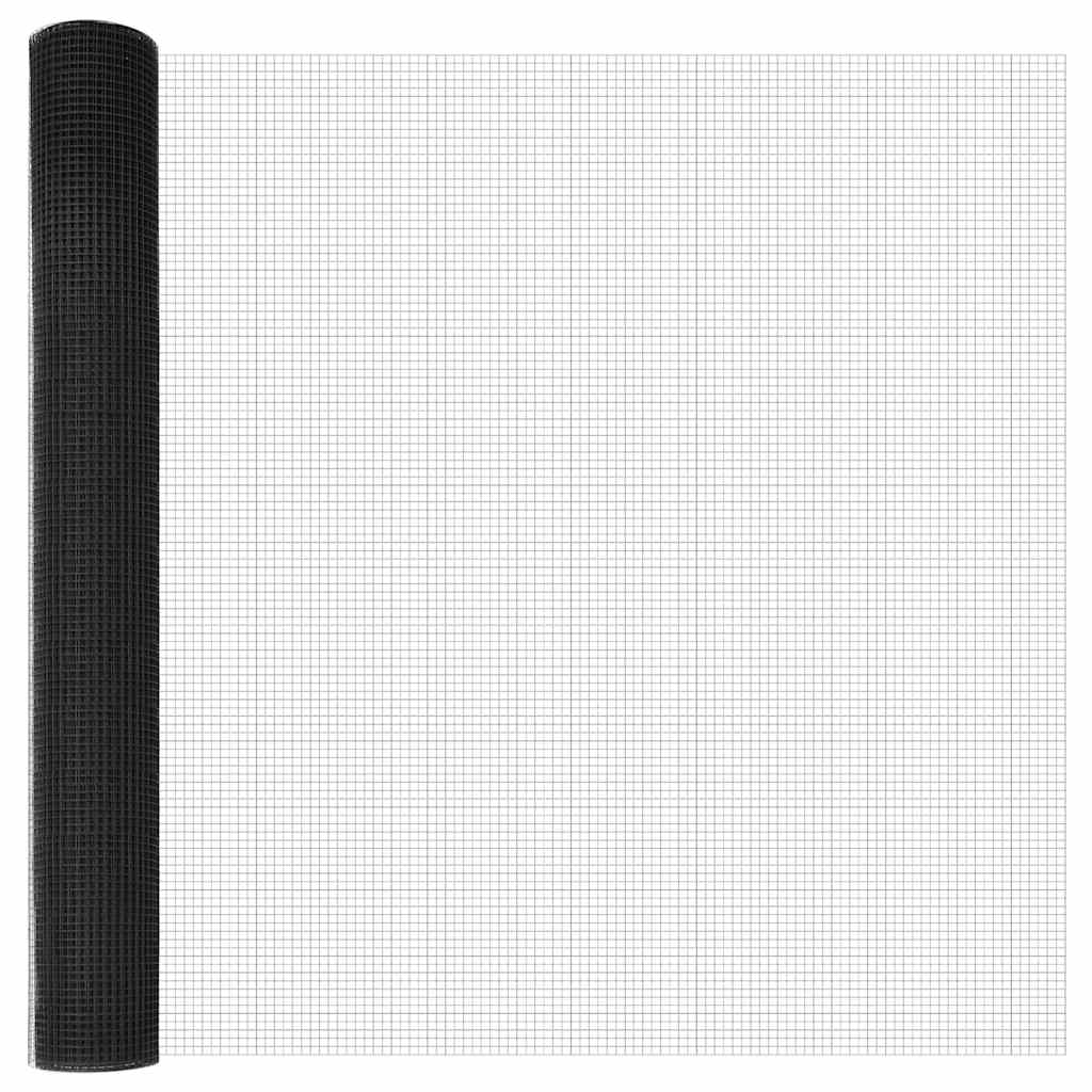 vidaXL Ogrodzenie spawane do mocowania w gruncie 10 x 1,2 m (S x W)
