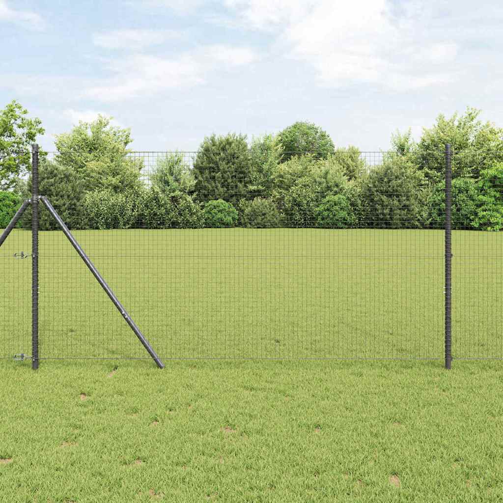vidaXL Ogrodzenie spawane do mocowania w gruncie 10 x 1,4 m (S x W)