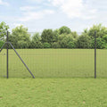 vidaXL Ogrodzenie spawane do mocowania w gruncie 25 x 1,2 m (S x W)