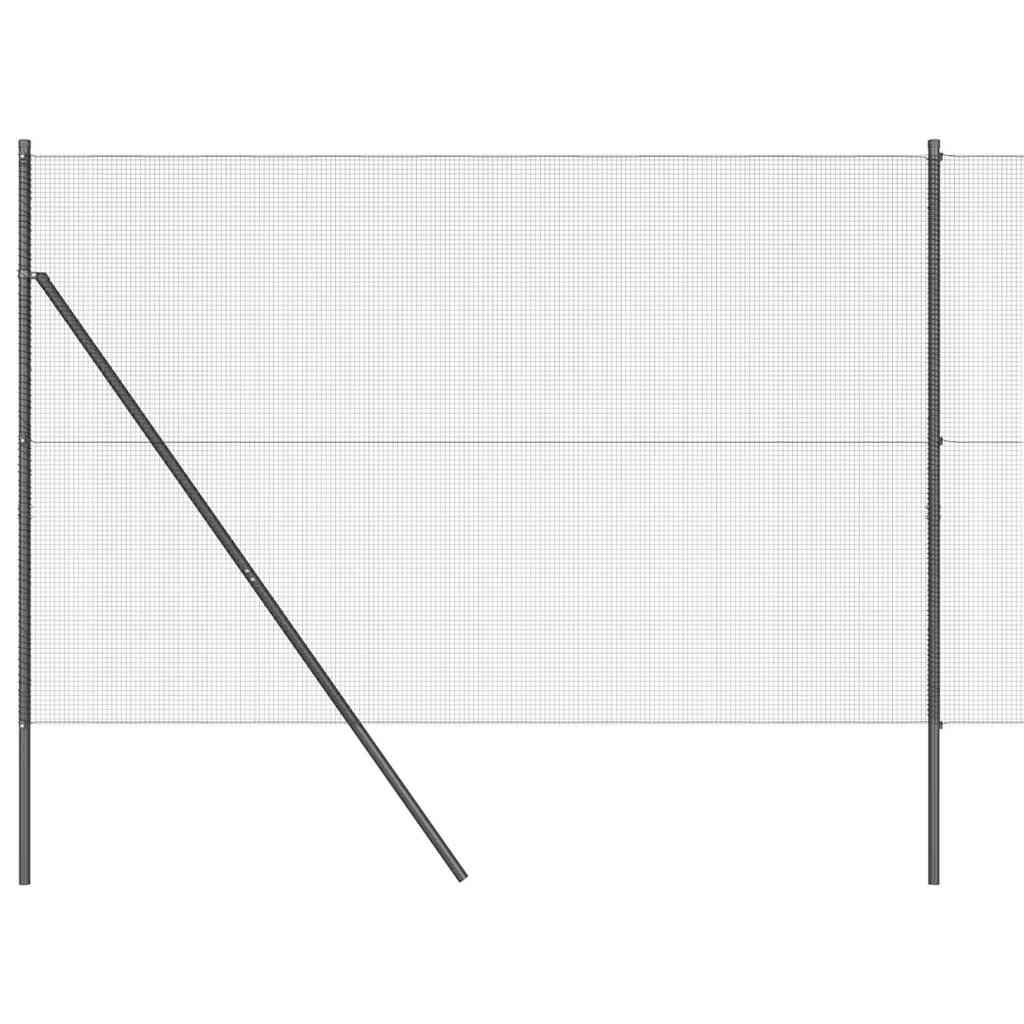 vidaXL Ogrodzenie spawane do mocowania w gruncie 25 x 1,6 m (S x W)