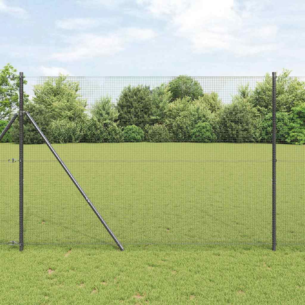 vidaXL Ogrodzenie spawane do mocowania w gruncie 25 x 1,6 m (S x W)