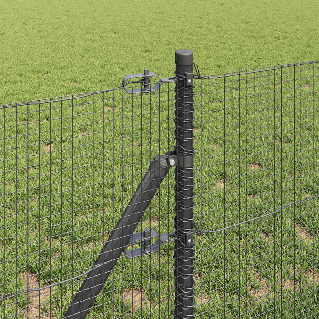 vidaXL Ogrodzenie z spawanej siatki do mocowania w ziemi 50 x 0,6 m